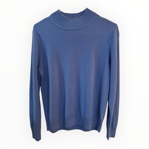 Sag Harbor Women's Blue Crewneck Sweater